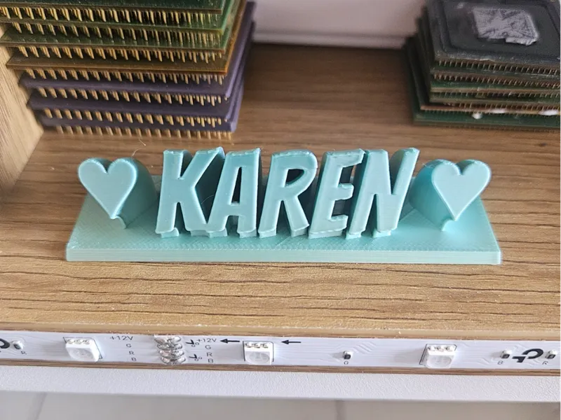 Karen sweeping name with base