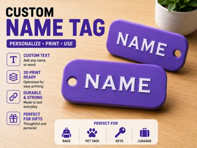Name Tag Custom No AMS And AMS