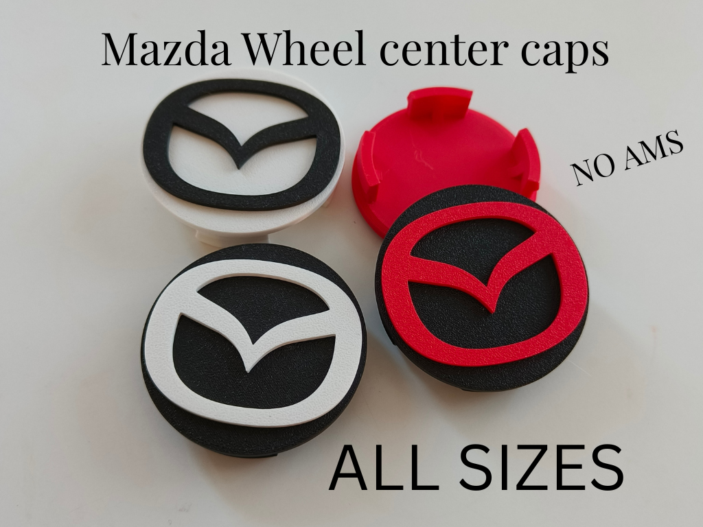 Parametric Mazda Wheel center caps, Center covers