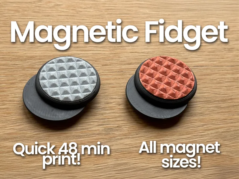 Magnetic Slider Fidget Toy -- All Magnet Sizes!