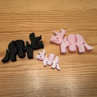 Tricératops flexible articulé — photo 2