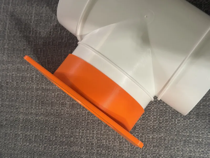 Blast gate half, ID 98mm - OD 104mm