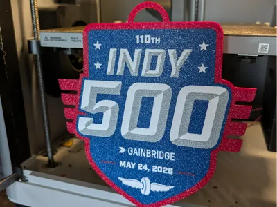 Indy 500 Oversized Necklace Pendant