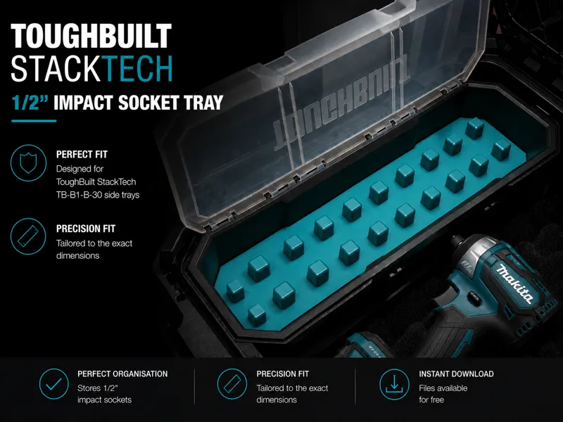 ToughBuilt StackTech - 1/2" impact bin storage