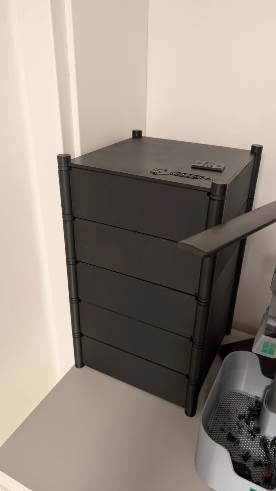 Stackable Filament Shelf with Door - Free 3D Print Model - MakerWorld