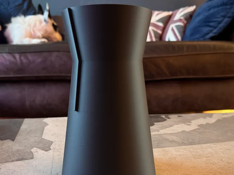 MonoLina Vase Modern Angled Vase Dual Line Feature