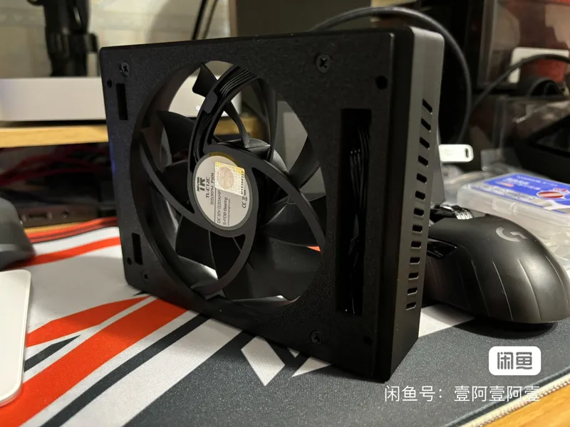 畅网微控N100N305精英四网12CM风扇散热底座