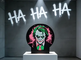 Joker themed light boxs 3 types with holes