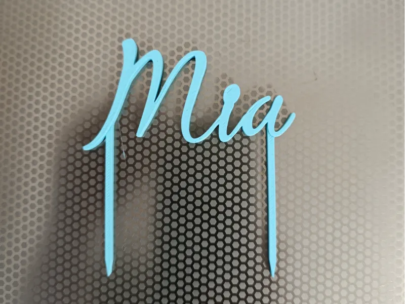 Cake Topper Prénom Mia