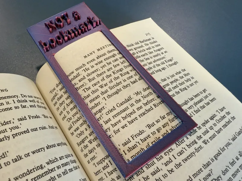 NOT a bookmark- Funny printable bookmark!
