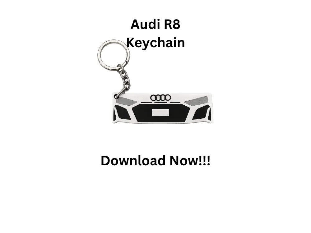 Audi R8 Keychain - Free 3D Print Model - MakerWorld
