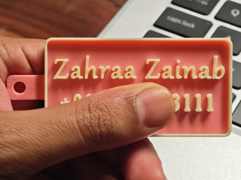 Customizable Name Tag