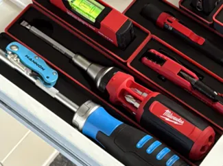 Gridfinity 6 x 1- Milwaukee 9 in 1 Screwdriver Bin