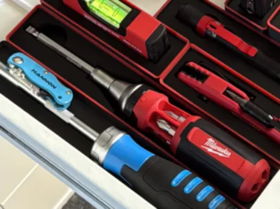 Gridfinity 6 x 1- Milwaukee 9 in 1 Screwdriver Bin