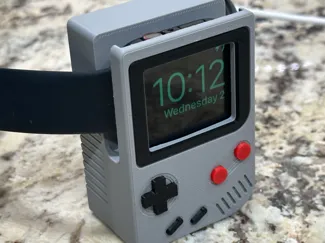 Gameboy Apple Watch Charging Stand with Watch Case