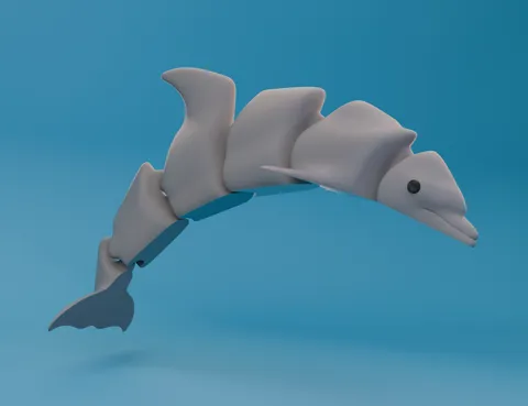 Articulated Dolphin view 3