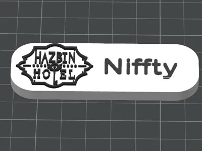 Niffty Name Tag Hazbin Hotel