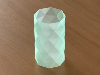 Twisted Octagon Vase/Light/Thing
