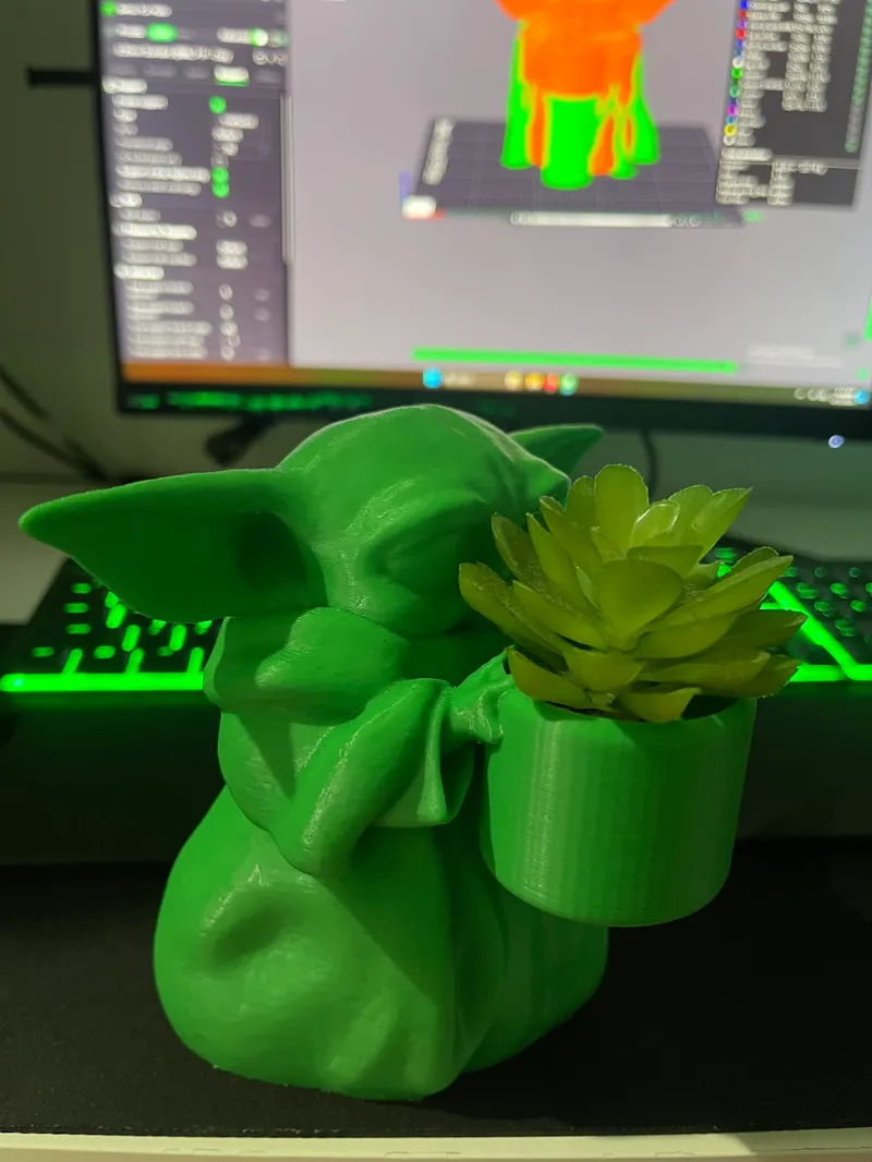 Grogu (Baby Yoda) Star Wars Mandalorian Pot Plant - A1 MINI/P1P/P1S/X1C