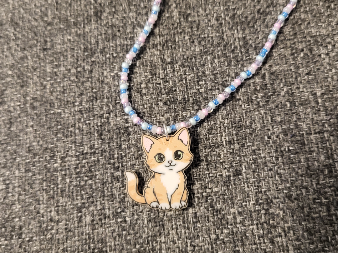 Katze Kettenanhänger / Ohrringe