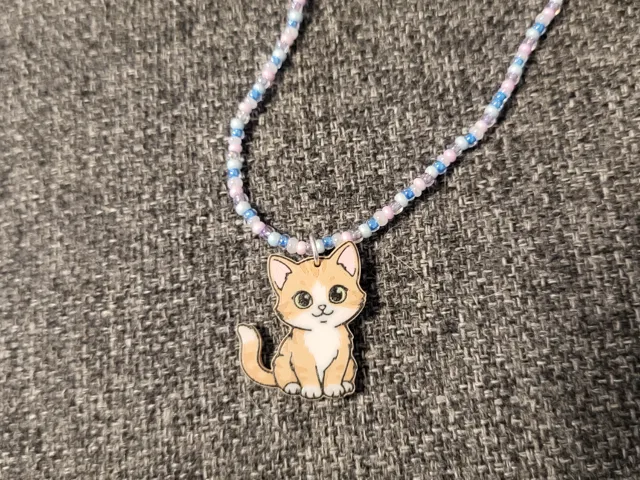 Katze Kettenanhänger / Ohrringe