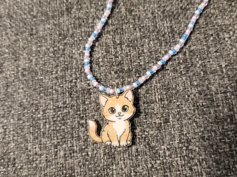Katze Kettenanhänger / Ohrringe