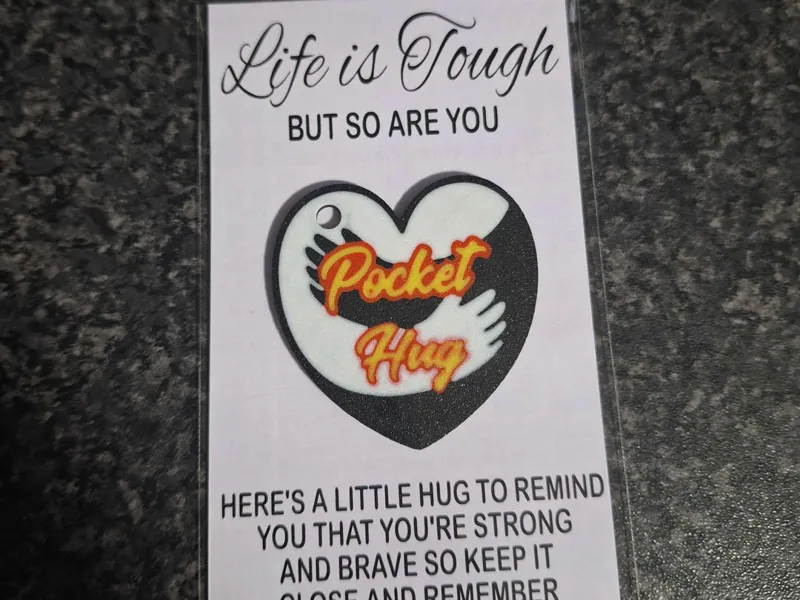 Pocket Hug keychain