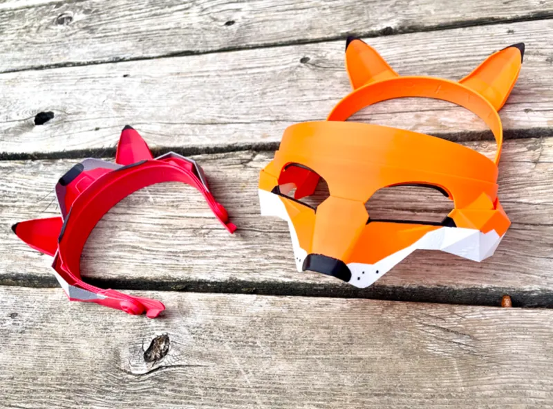 Collapsible Fox Mask