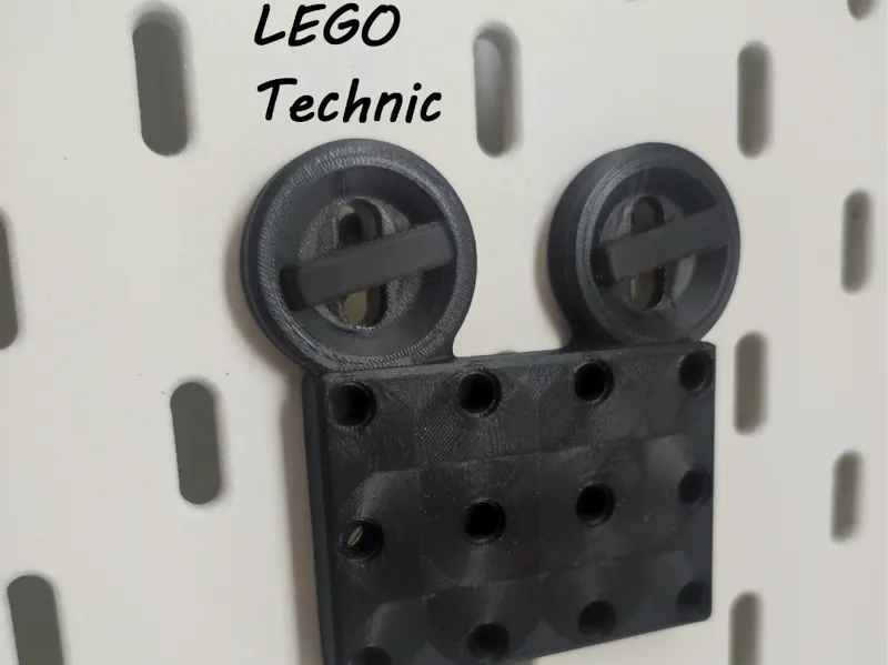 IKEA Skadis Klemmbaustein Technic Adapter