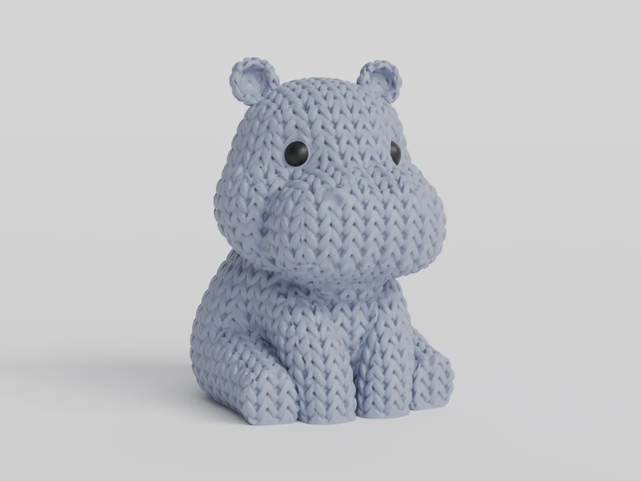 Knitted Hippo view 4