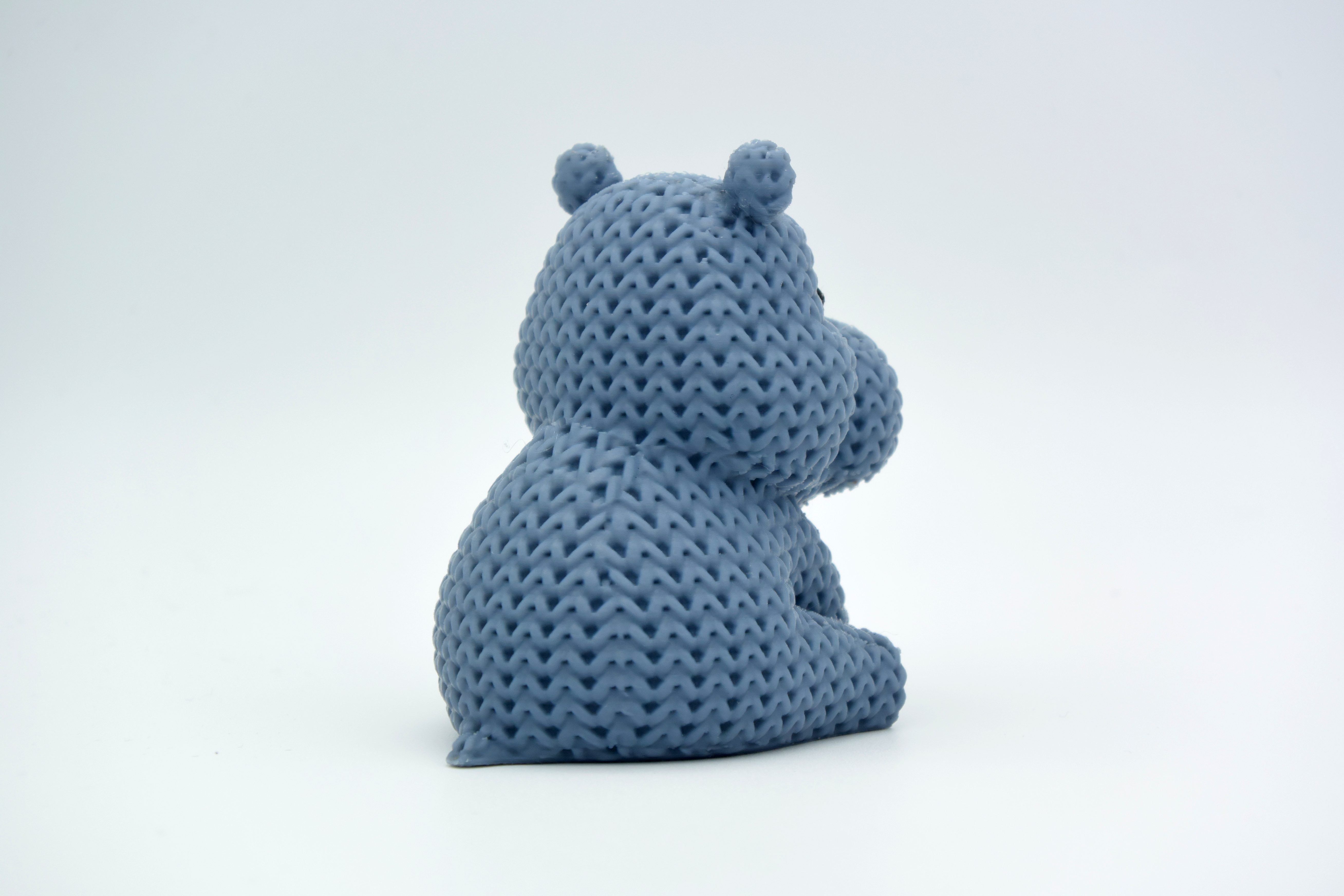 Knitted Hippo - Free 3D Print Model - MakerWorld