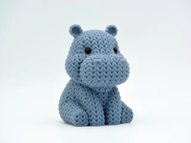 Knitted Hippo