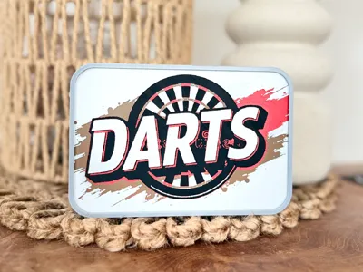 Dart Darts Spardose im Hueforge Look 