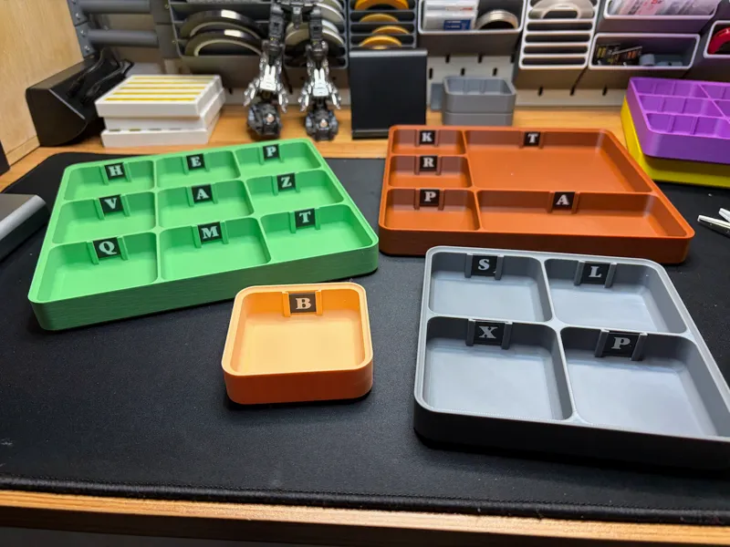 Sorting Tray With Removable Labels