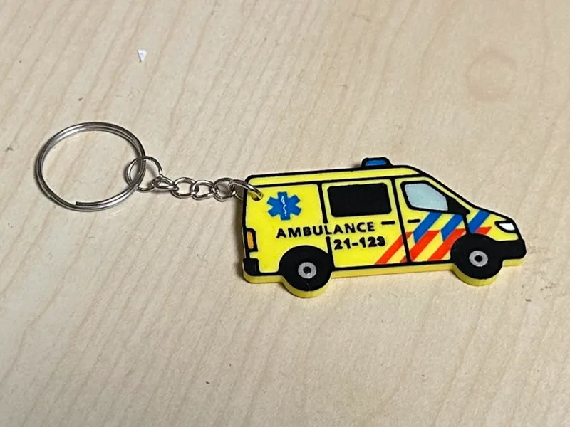 Dutch Ambulance Keychain