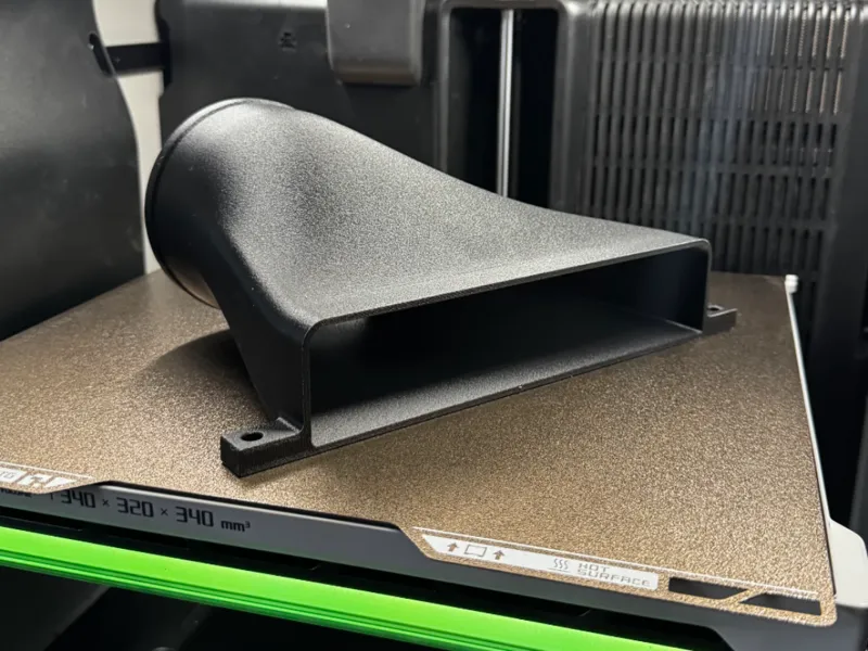Fiber laser extractor duct (4") 50mm hole spacing 