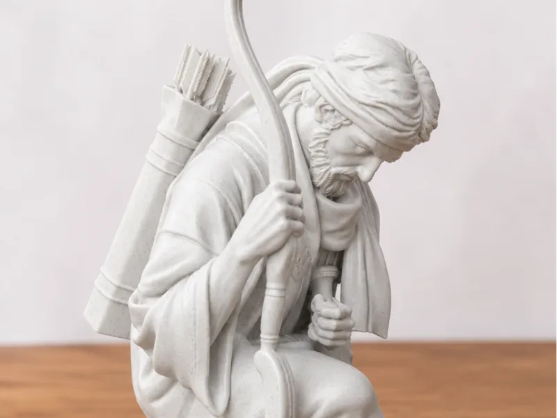 Escultura inspirada en Enos del libro de mormón 
