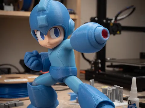 Soporte: Mega Man Project -Multipart Monocolor — referencia de MakerWorld