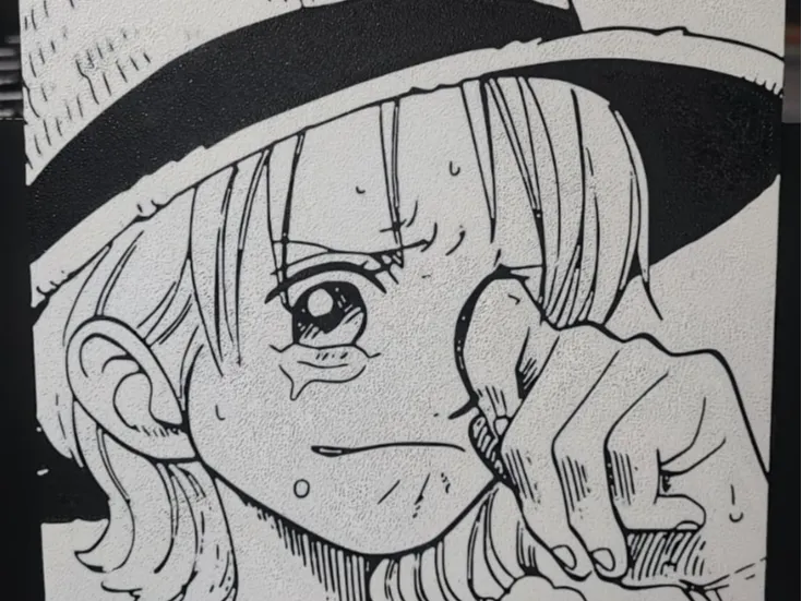 Nami Crying - (Hueforge-style)