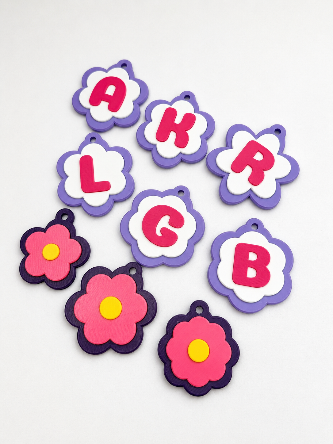 Miniatura 3 do modelo 3D Customizable Daisy Keychains / Wall art
