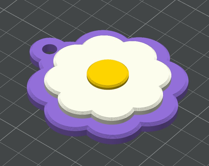 Miniatura 4 do modelo 3D Customizable Daisy Keychains / Wall art