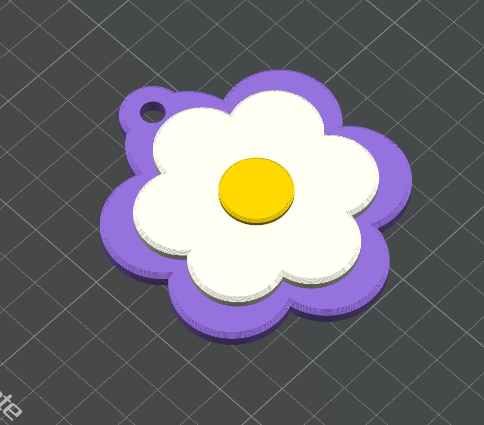 Miniatura 5 do modelo 3D Customizable Daisy Keychains / Wall art