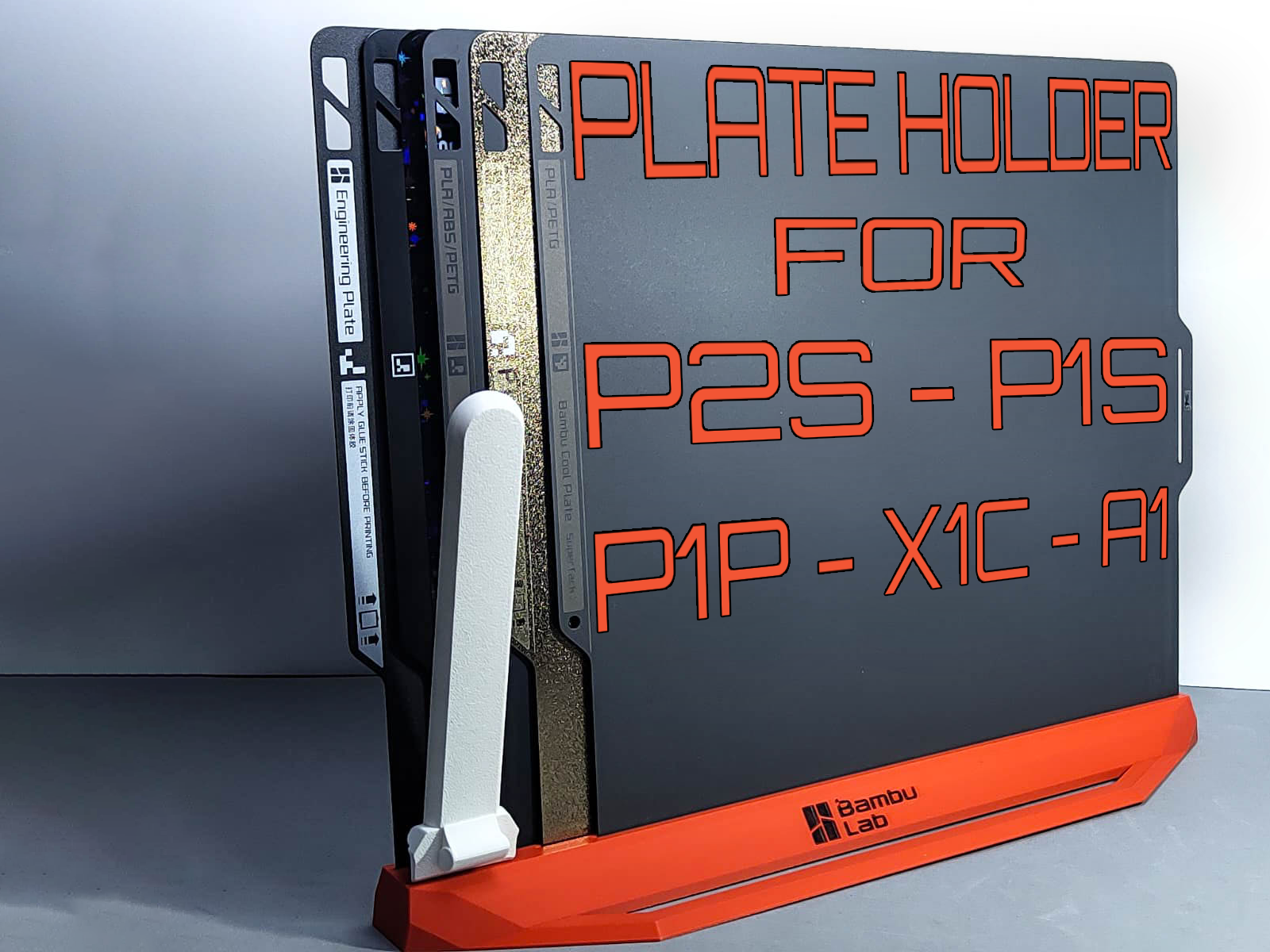 Plate holder for bambulab P2S P1S P1P X1C A1 
