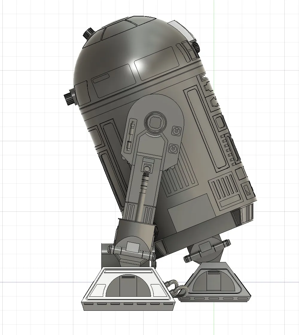 R2D2 High quality print model solid - Free 3D Print Model - MakerWorld