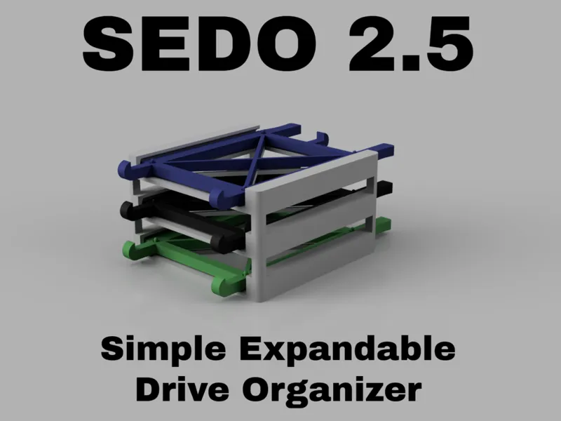 SEDO 2.5 - Simple Expandable Drive Organizer 2.5"