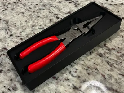 Snap On 7" Talon Grip Plier Gridfinity box LN46ACF
