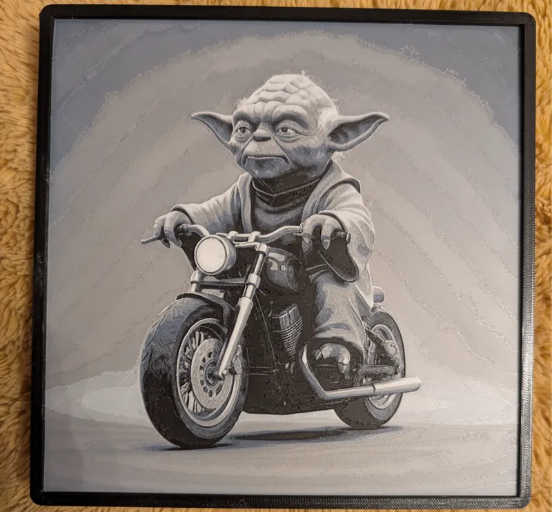 Yoda Riding a Motorbike