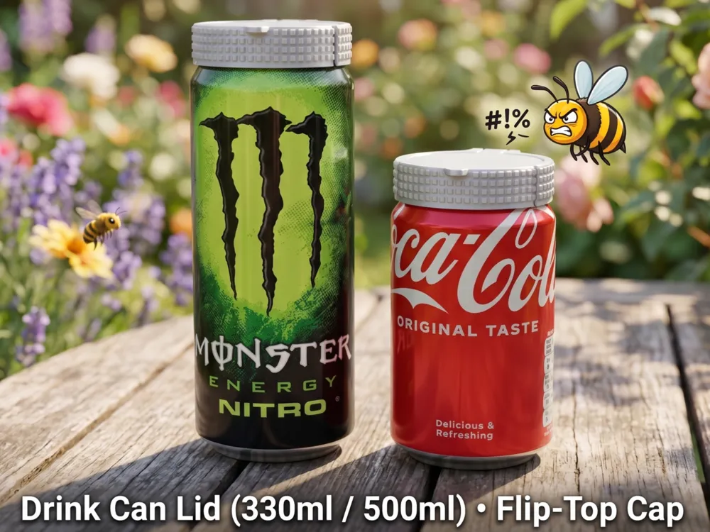 Tapa o cubierta: Drink Can Lid (330ml / 500ml) • Flip-Top Cap. Referencia del modelo original.