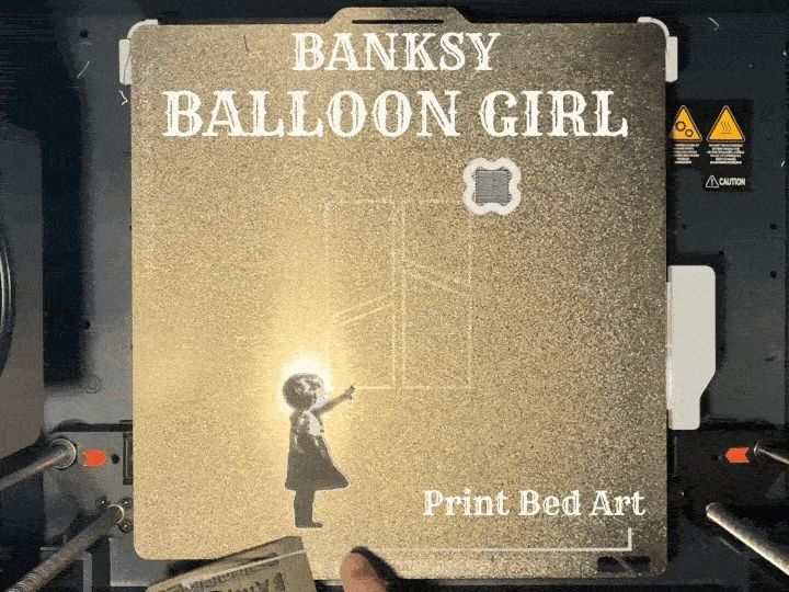 Waste-to-Art Balloon Girl Bed Print
