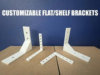 Staffa a L Param - Flat / Shelf + Fori e Rinforzo